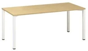 Kancelársky stôl Alfa 200, 180 x 80 x 74,2 cm, rovné vyhotovenie, dezén divoká hruška, RAL9010