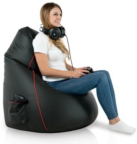 Vak GAMING - čierna ekokoža