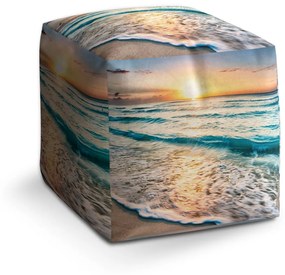 Sablio Taburet Vlny: 40x40x40 cm