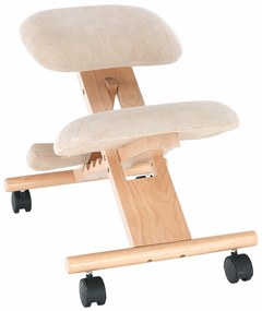 Ergonomická kľakačka, krémová/buk, GROCO