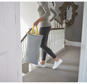 Sivý textilný kôš na bielizeň Joseph Joseph Tota, 60 l