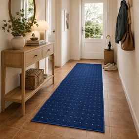 Condor Carpets, Behúň na mieru Udinese modrý, šíre 40 cm, modrá, chodba / predsieň