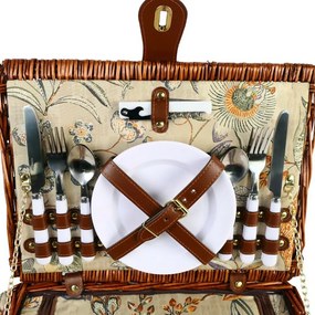 Arôme Piknikový kôš pre 4 osoby Záhrada, 40 x 30 x20 cm