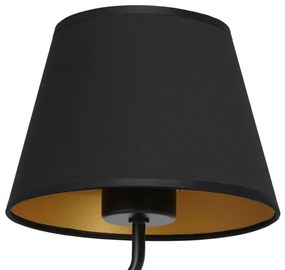 Nástenná lampa ARDEN 1xE27/60W/230V čierna/zlatá