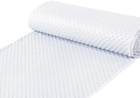 Detská látka Minky 3D bodky MKP-025 Svetlo sivá - šírka 150 cm