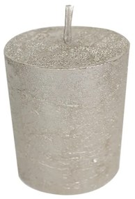 Metalická sviečka Champagne - Ø 7 * 10cm