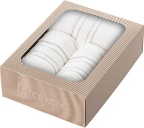 Súprava uterákov Gunnar 3ks krémovo biela sivá