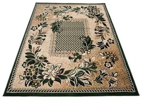 Kusový koberec PP Kvety zelený 100x200cm