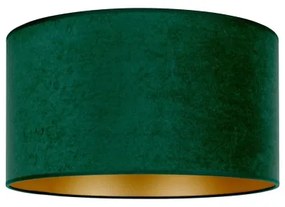 Duolla - Stropné svietidlo ROLLER 1xE27/15W/230V pr. 40 cm tmavozelená/zlatá