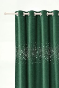 Záves SHINY fľašovo zelený 140x250 cm