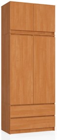 Šatní skříň s nástavcem Star 90 cm olše