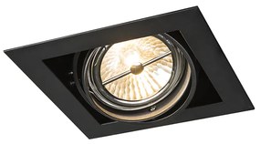 Zapustené bodové svietidlo čierne G53 111mm nastaviteľné - Oneon