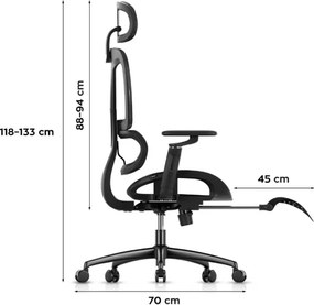 Herná stolička Combat 7.9 Black
