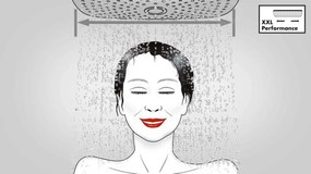 Hansgrohe Vernis Shape, Sprchový systém 230 1jet EcoSmart s termostatom, čierna matná, HAN-26097670