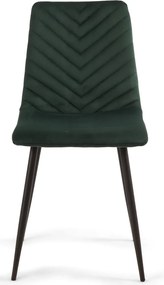 Jedálenská stolička Harry, tmavo zelená látka