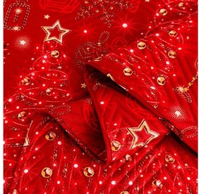 Prehoz na posteľ CHRISTMAS MAGIC, červený Rozmer: 200 x 220 cm