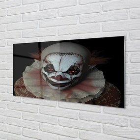 Obraz na skle scary clown 100x50 cm
