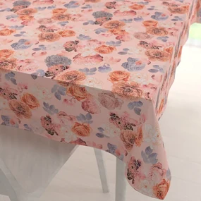 Biante Teflónový obdĺžnikový obrus TF-062 Ruže na lososovo ružovom 140x220 cm