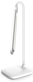 Stolná lampa Platinet 5 W, batéria + USB, biela