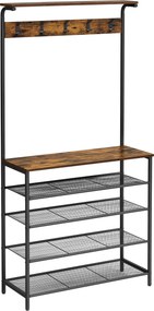 XXXLutz PREDSIEŇOVÝ NÁBYTOK, hnedá, čierna, 80/183,5/31,5 cm Boxxx - Online Only drobný nábytok - 002543012401