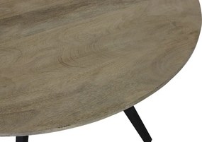 Okrúhly jedálenský stôl s drevenou doskou z mangového dreva Magnifera - Ø 140 * 78 cm