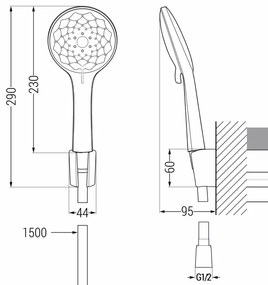 Mexen Sabre R74 vaňová sada, čierna - 72103R74-70