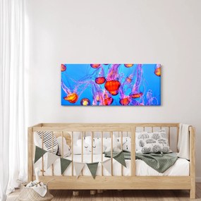 Obraz medúz v mori (120x50 cm)