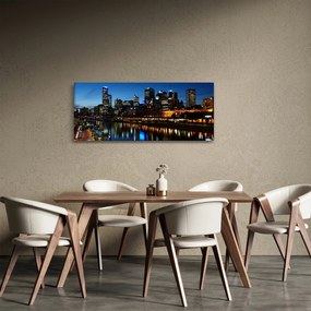 Obraz noci v Melbourne (120x50 cm)