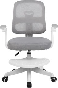 Detská rastúca stolička Neoseat JUNI 013 — látka, sivá