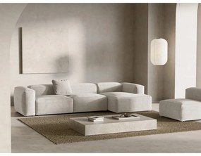 Béžová menčestrová rohová pohovka (pravý roh/s leňoškou) Bergano – Cosmopolitan Design