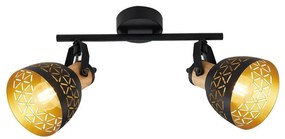 Prezent 27523 - Bodové svietidlo MESCALA 2xE14/40W/230V čierna