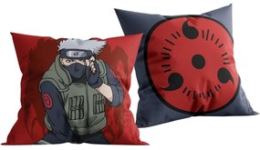 Obojstranný vankúš Naruto Shippuden – Kakashi & Mangekyō Sharingan - 40 x 40 cm