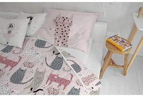 Prešívaná deka a obliečka na vankúš v súprave z bavlneného saténu 140x200 cm – Butter Kings