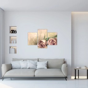Obraz - Jemné ruže (90x60 cm)