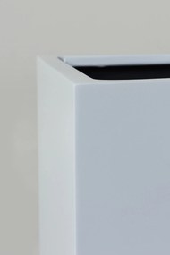 Kvetináč BLOCK, sklolaminát, výška 60 cm, biely mat