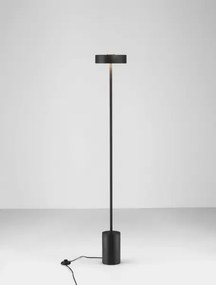 LED čierna stojaca lampa Thea