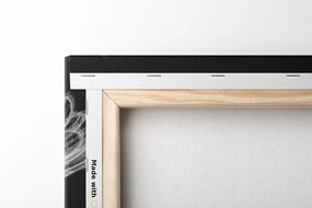 Obraz anjelské krídla v čiernobielom prevedení