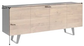 Komoda 43304 Artwork 180cm Drevo Acacia  - Komfort-nábytok