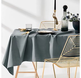 Obrus na stôl v tmavosivej farbe bez potlače 110 x 160 cm