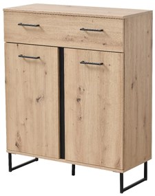 Komoda do predsiene Nathan - dub artisan/čierna