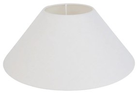 Ľanové tienidlo biele okrúhle šikmé 40/15/16