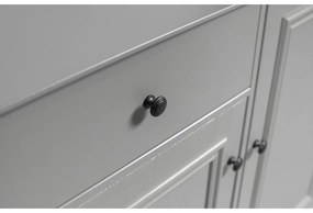 Svetlosivá nízka detská komoda z borovicového dreva 98x93 cm Lily – WOOOD