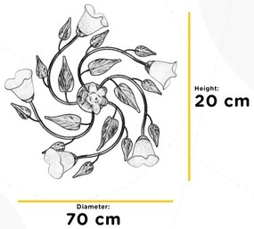ONLI - Stropné svietidlo VANDA 5xE14/6W/230V