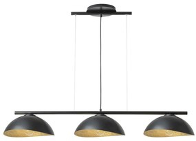 Luster na lanku SOLAR 3xE27/60W/230V čierna