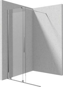 Deante Jasmin, Walk-in posuvná sprchová zástena 1200x1950 mm, 6mm číre sklo s ActiveCover, chrómový profil, DEA-KTJ_032R