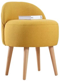 Detské kreslo NIKI Ø 46 cm, žlté