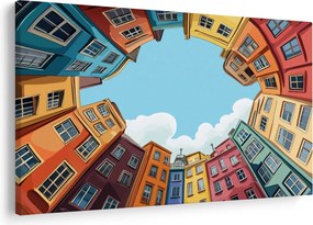 Obraz - Medzi domami (90x60 cm)