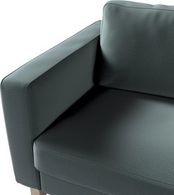 Poťah na sedačku Karlstad (nerozkladací, 3-miestny, krátky) farba produktu zelená látka zamatová
