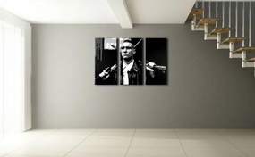 Ručne maľovaný POP Art obraz Stock Lock 3 dielny  sto