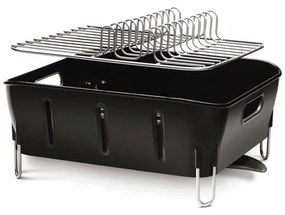 Plastový odkvapkávač na riad Compact, sivá